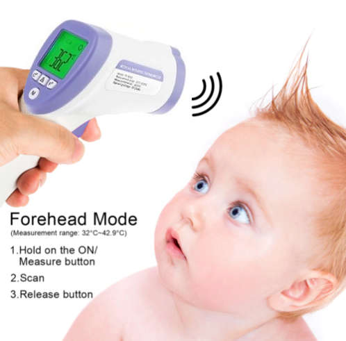 Certified Medical Infrared Thermometer. Non-Contact Symptons Detector.