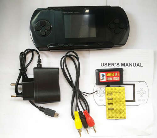 P-3000 in 1 Gaming Console. 3.0" TFT Color Display. Black, Blue, Green and Red colors