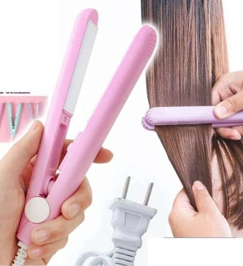 Mini Ceramic Hair Straightener Styling Iron. Assorted colors
