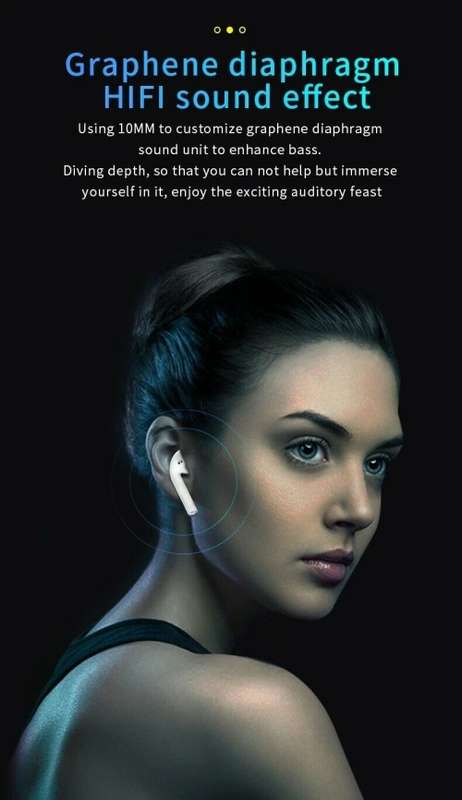 i12 Wireless Earphones. Compatible With Android, iOS, Windows & Mac OS. Bluetooth 5.0