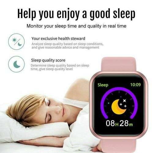 1.4" Smart Bluetooth Watch. Heart Rate Monitor. IP67 Waterproof. Color Screen.