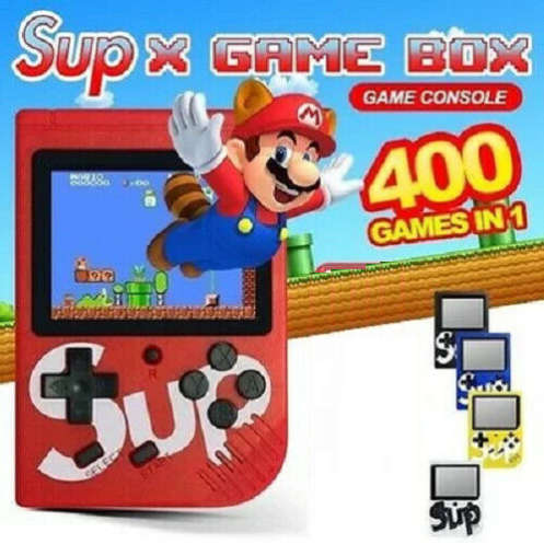 400 in1 SUP Gaming Console. 3.0" TFT Color Display. With Onboard Games. Assorted colors