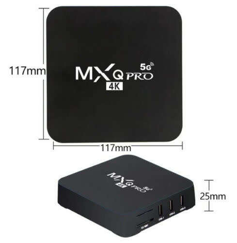 16GB MXQ PRO Tv Box. 2GB Ram. Android 12. Supports All Local Apps