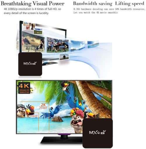 16GB MXQ PRO Tv Box. 2GB Ram. Android 12. Supports All Local Apps