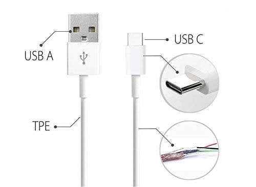 USB Type-C Quick Charger Kit. 2.4A, AC wall charger. 1m type-c cable.