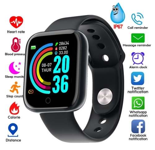 1.5inch Smart Watch Fitness Bracelet. Heart Rate, Blood Pressure Monitor. Your Health Steward.