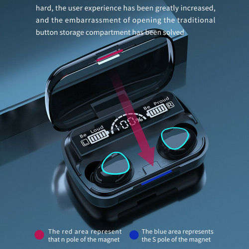 Premium M10 Wireless Earbuds With Power Bank. Compatible With Android, iOS, Windows & Mac OS. BT 5.1