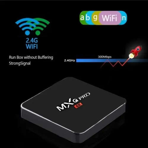 16GB MXQ PRO Tv Box. 2GB Ram. Android 12. Supports All Local Apps