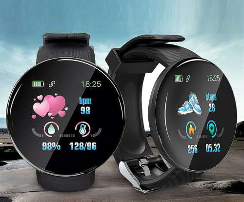 Health & Fitness Bracelet 1.4` Heart Rate, Blood Pressure Monitor. Available in Black, Red and Blue