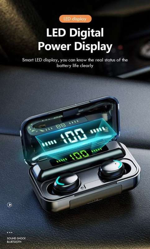 MZ49 Wireless Earbuds With Power Bank. For Android, iOS, Windows & Mac OS. Bluetooth 5.0.