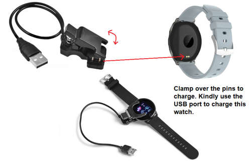 Health & Fitness Bracelet 1.4` Heart Rate, Blood Pressure Monitor. Available in Black, Blue and Grey