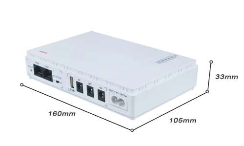 8800mAh Mini DC UPS. Uninterupted power for routers, security cams, mobile devices ect (+/- 4 hours)