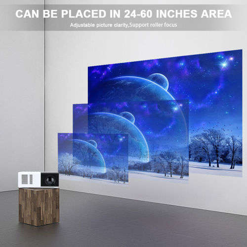 Mini LED Projector 1080P HD Home Theatre Cinema System. PC, Laptop, SmartPhone, HDMI, AV, USB & SD