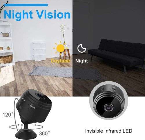 Full HD Mini Wifi IP Camera. Home Security Surveillance with built in battery for the load shedding