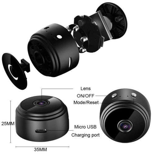 Full HD Mini Wifi IP Camera. Home Security Surveillance with built in battery for the load shedding
