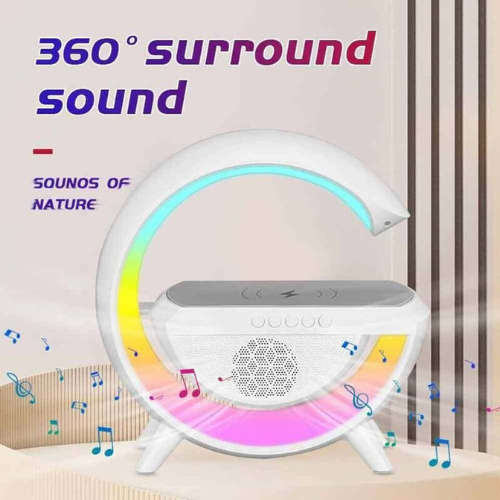 RGB Wireless Phone Charger, Atmospheric Desk Lamp & Bluetooth Sound System. All in one must have.