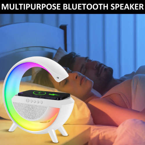 RGB Wireless Phone Charger, Atmospheric Desk Lamp & Bluetooth Sound System. All in one must have.
