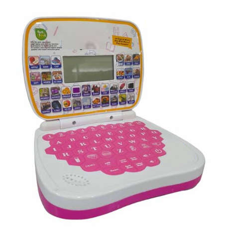 Kiddies Educational Laptop Study Game. Available in Red or Blue color