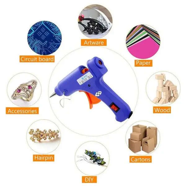Hot Melt Glue Gun. Fast DIY repairs.