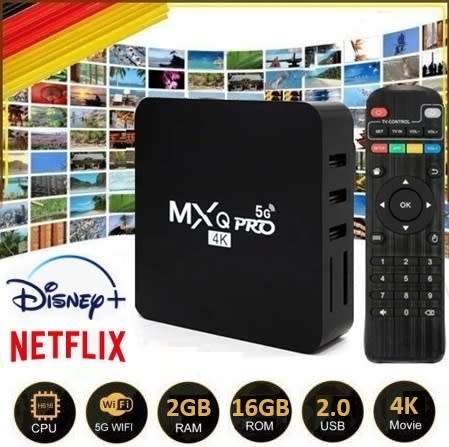 16GB MXQ PRO Tv Box. 2GB Ram. Android 12. Supports All Local Apps