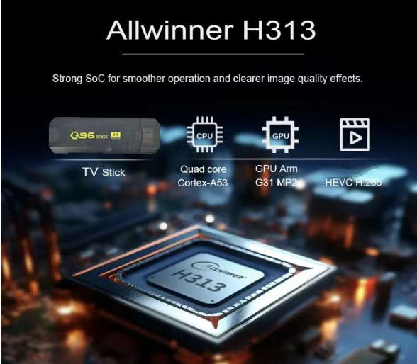 Q96 Android Tv Stick. Android 11. Supports All Local Apps.