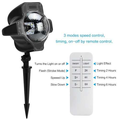 Led proiettore  Moving Snowflakes Laser Projector Lamps