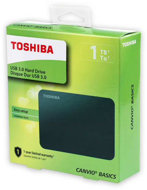 1TB TOSHIBA CANVIO BASIC EXTERNAL 2.5` HDD USB3.0 (NEW)