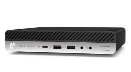 9th Gen HP EliteDesk i5 @ 2.20Ghz, 8GB DDR4 RAM, 500gb HHD, USB3.2 +Type-C ,  Win 10 Pro