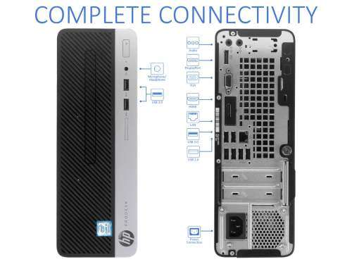 9th GEN HP ProDesk 400 G6 MT, Intel Core i3 @ 3.60ghz, 8GB Ram, 256gb nvme, Windows10