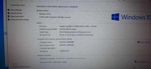 i5 HP ProBook @ 2.50Ghz, 5gb Ram, 160gb HHD, 15.6` Display, DVD ,WiFi, Windows10
