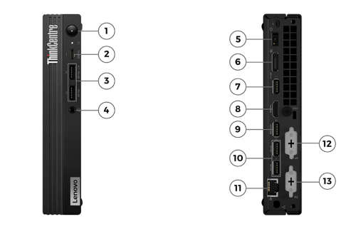 12th GEN Lenovo ThinkCenter i5 @ 2.00Ghz, 16gb Ram, 512gb M.2 nVME, USB type-C, HDMI, Windows10