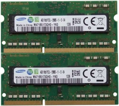 2x 4gb Samsung 12800s  DDR3 1600MHz Laptop Ram