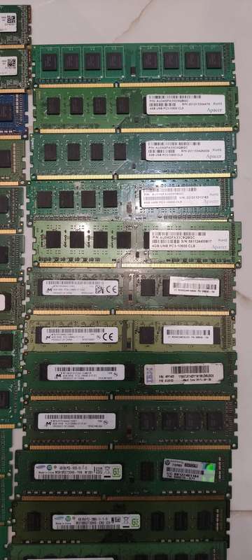 36x 4gb DDR3 Ram sticks