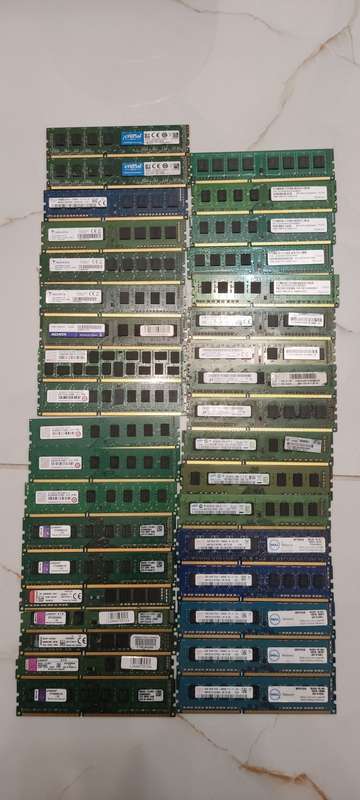 36x 4gb DDR3 Ram sticks