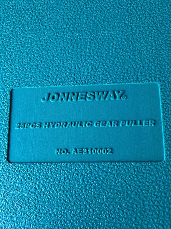 Bearing / gear puller hydraulic 25 pce 10 tons - Jonnesway