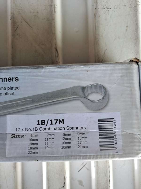 Spanner set combination Gedore 1B/17M