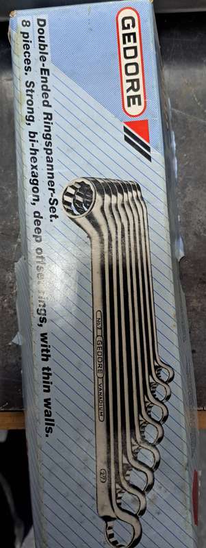 Spanner double ended Gedore No. 2 /8M - 6 - 22 mm. 8 piece