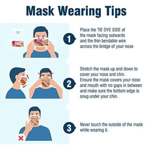 Face Mask - 3Ply Disposable Premium Printed Masks - Combo 2 - Pack Of 50`s
