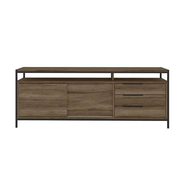 Metal Line TV Unit Stand With Drawers - Flat Pack - 182323