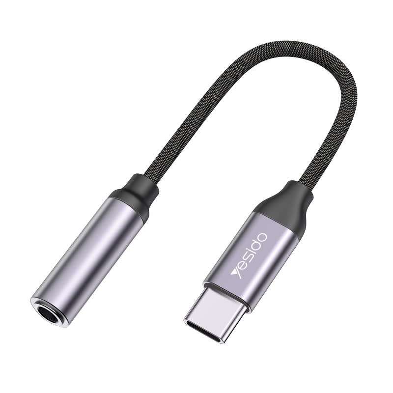 Yesido 5.5cm Type-C to 3.5mm Headphone and Aux Adapter Cable -YAU19 ***UNBOXED DEAL***