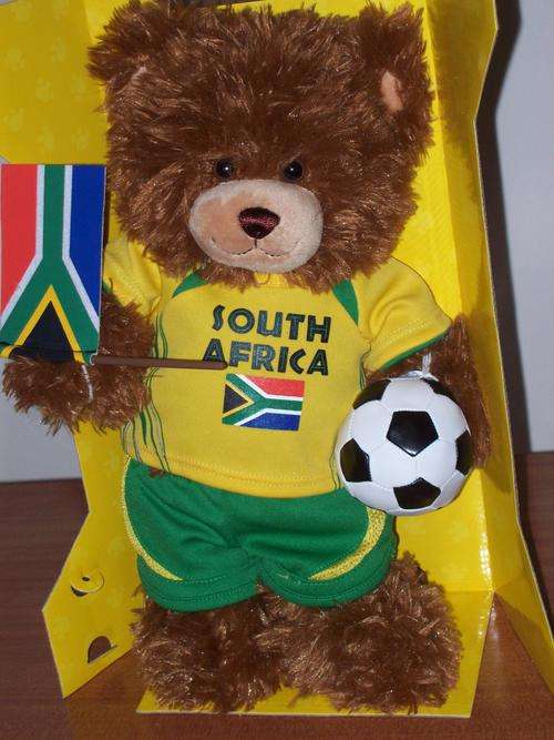 Soccer teddy bear