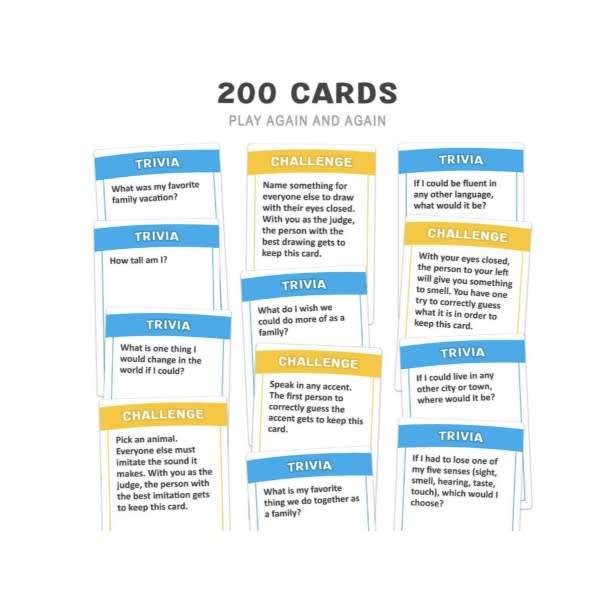 Do You Really Know Your Family? Trivia Challenge Card Game