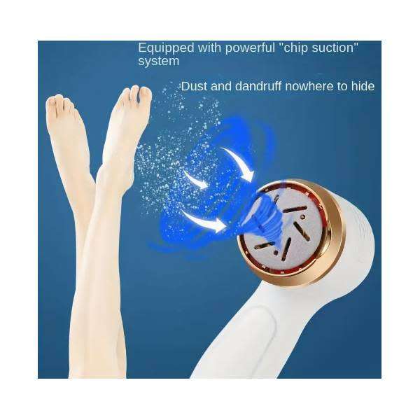 Electric Foot Grinder Portable  Dead Skin Callus Removal Rechargeable White