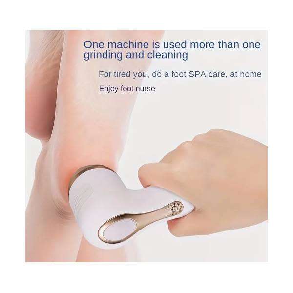 Electric Foot Grinder Portable  Dead Skin Callus Removal Rechargeable White