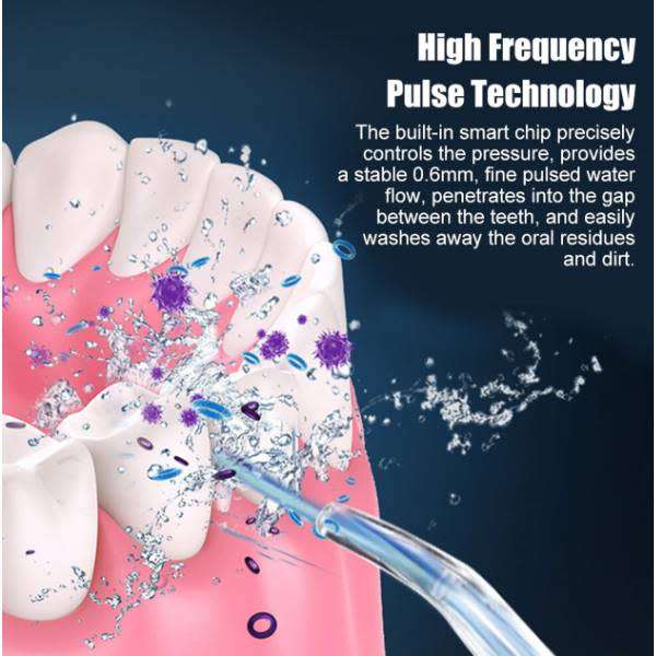 Portable Oral Irrigator  Electric Rechargeable Mouth/Gum/Teeth Cleaning Pink