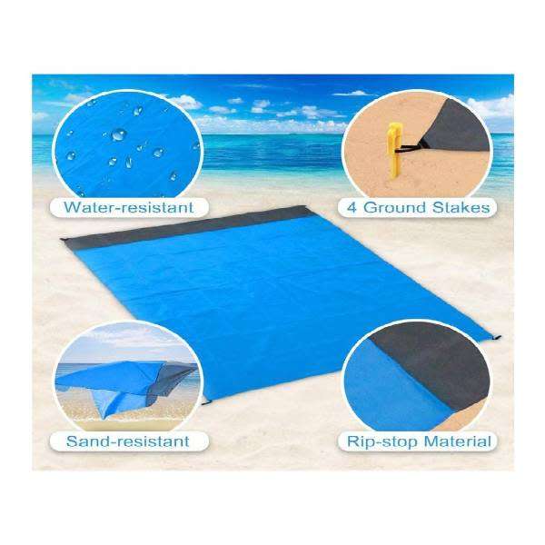 2M x 2.1M Waterproof Outdoor Sail Blanket - Portable Picnic Mat Camping XL PINK