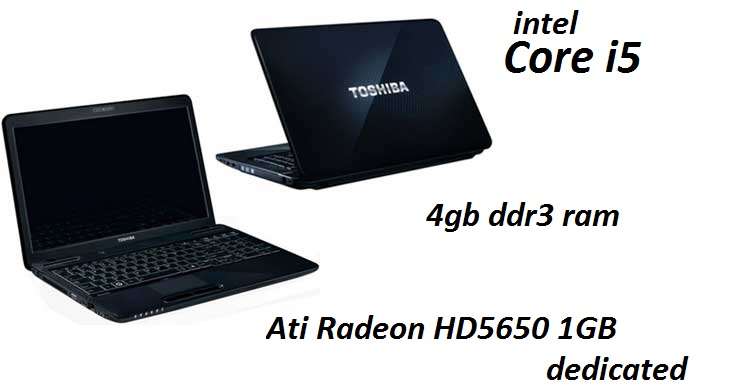 High spec Toshiba gaming Laptop.Core i5, Ati Premium graphics:)