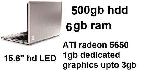 BRUSHED ALUMINIUM! HP Pavilion DV6![ Core i7,6GB RAM,500gb,1gb Ati ]