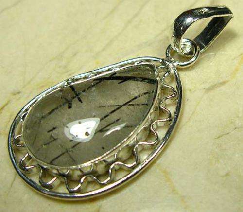 RUTILATED QUARTZ - STERLING SILVER PENDANT
