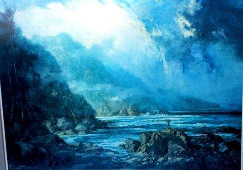 GABRIEL DE JONGH print - FRAMED 57x45cm ** Mountains & Sea, 1984 ** @ R1 start!